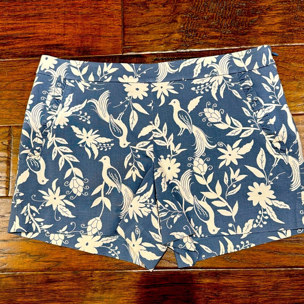 Loft shorts size 4, denim and white